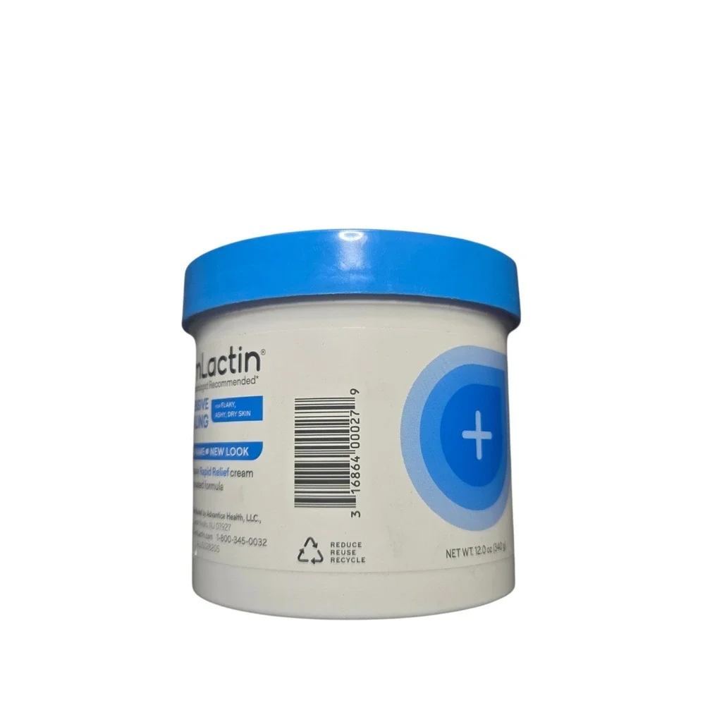 AmLactin Intensive Healing 15% Lactic Acid Cream Flaky Dry Skin 12oz 3 Pack New
